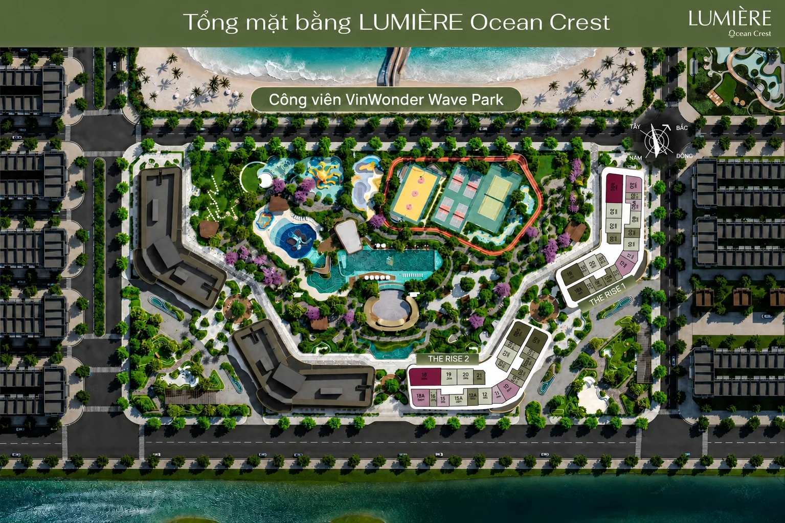 Tổng quan dự án LUMIÈRE Ocean Crest Masterise Homes tại Ocean Park 2 Ocean City