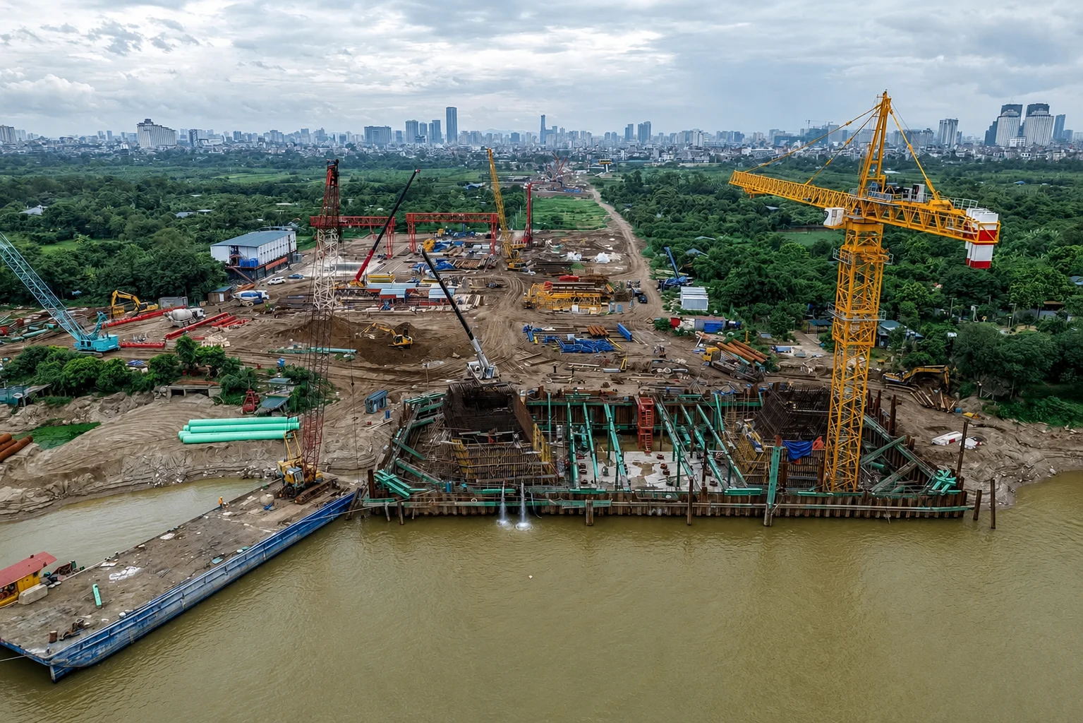 Cập nhật tiến độ Cầu Tứ Liên tháng 07.2026