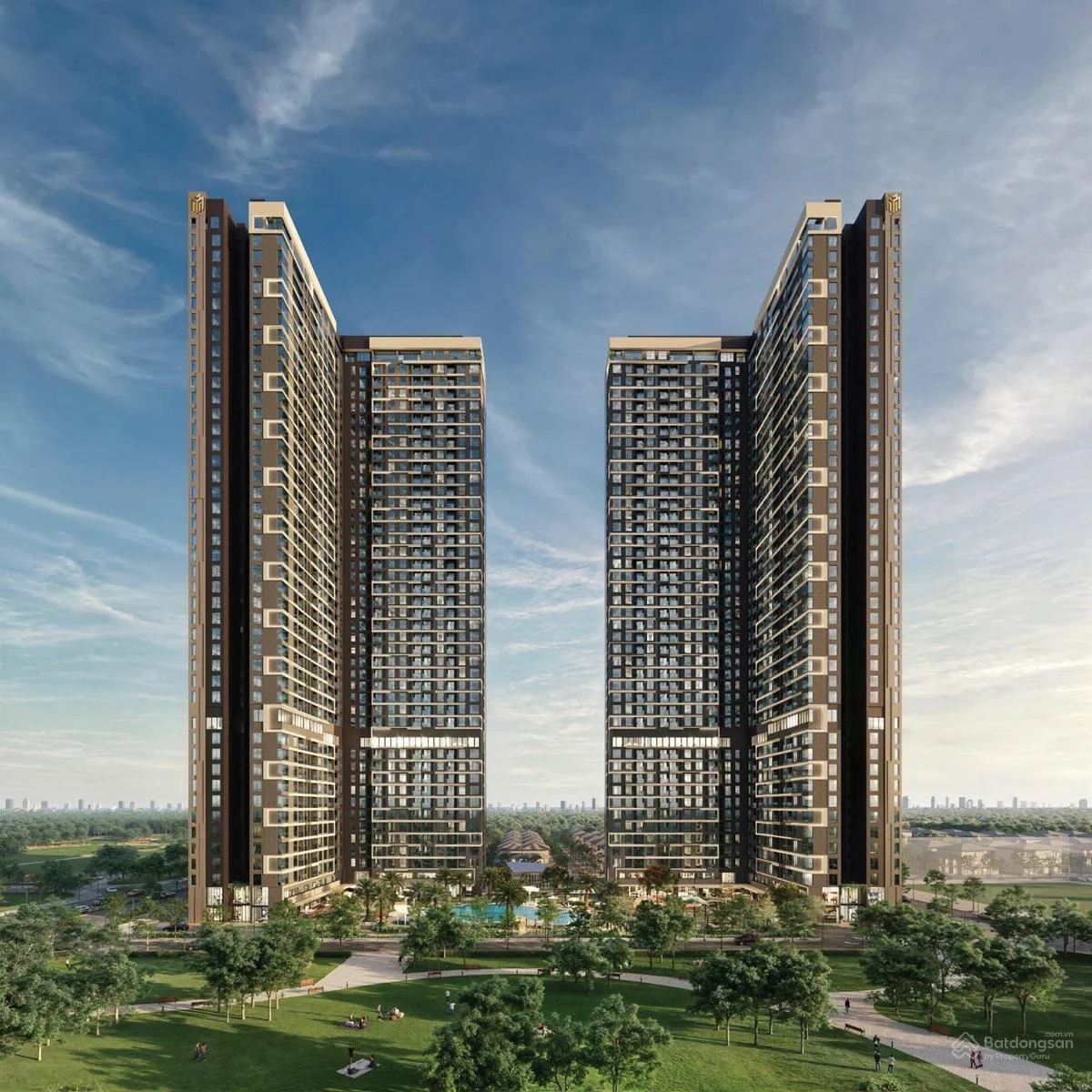 Hình ảnh phối cảnh của Masteri Grand Avenue tại đại đô thị Vinhomes Global Gate (Cổ Loa, Đông Anh, Hà Nội).