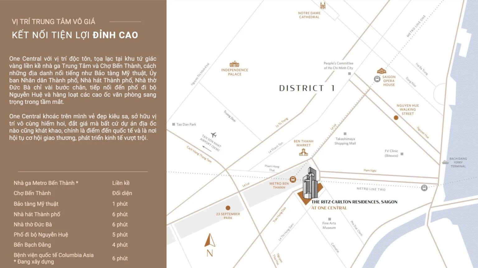 Bản đồ dự án One Central Saigon