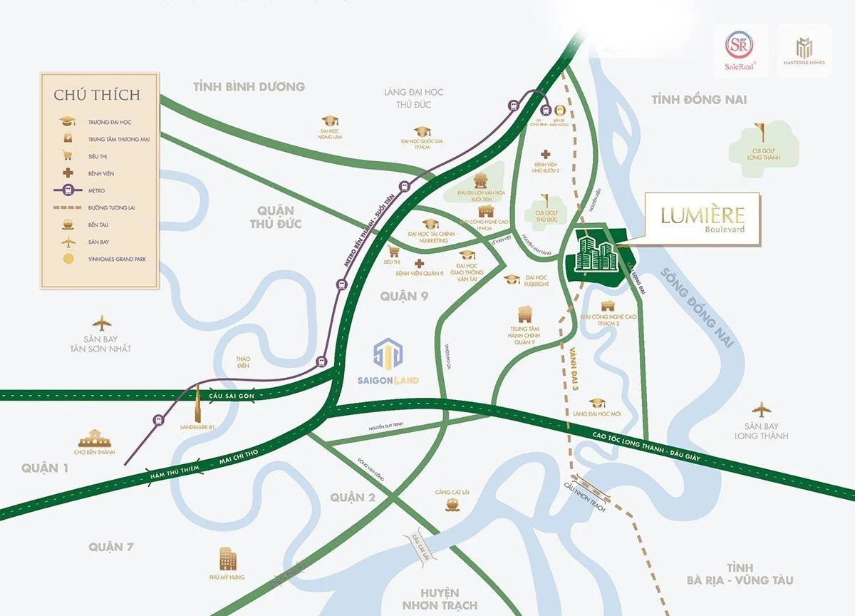 Bản đồ dự án LUMIÈRE Boulevard